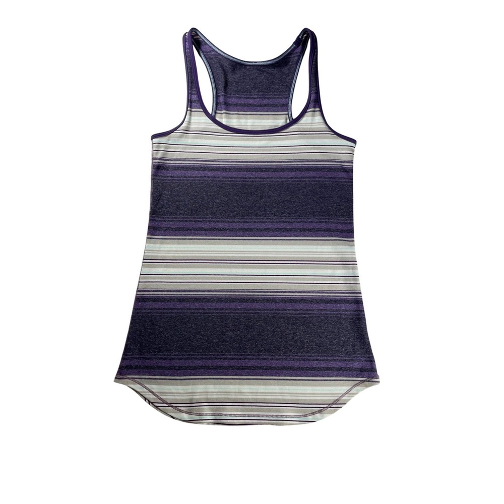 Lululemon Striped Tank Sz Small Swiftly Racerback Athletic Apparel Yoga Pilates